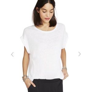 HATCH Linen Circle Tee white